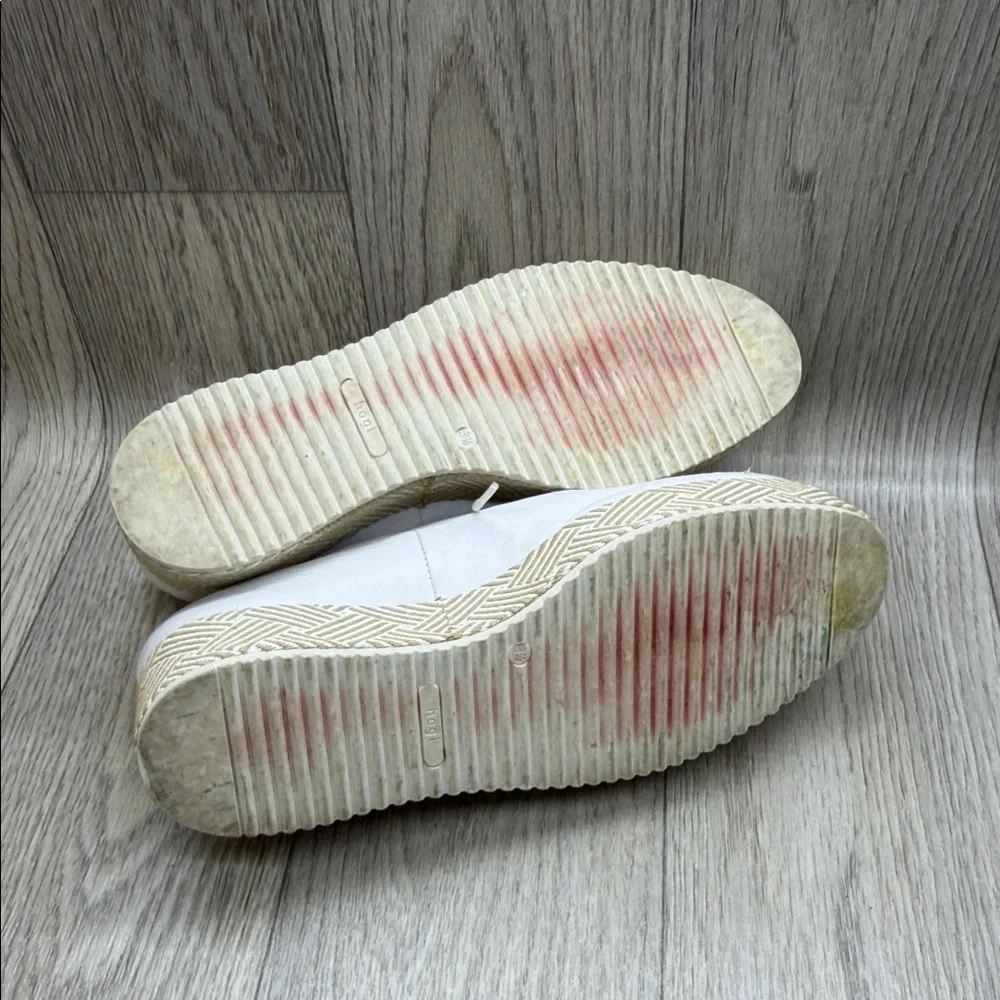hogl Chic White Lace-Up Platform Shoes
